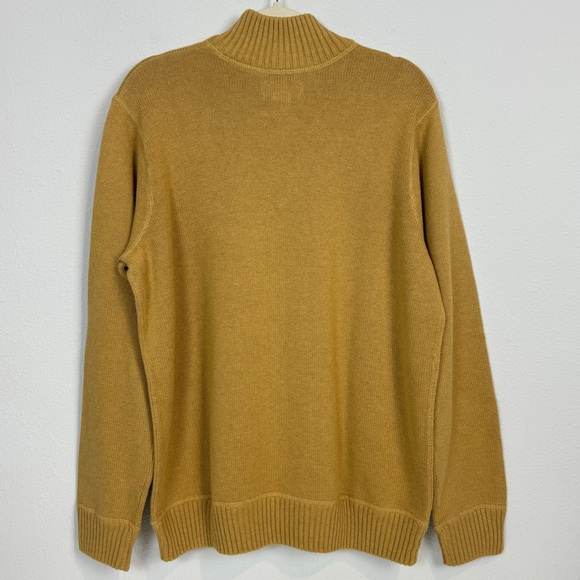 Eddie Bauer Tan Quarter Zip Pullover Sweater L - Picture 4 of 7